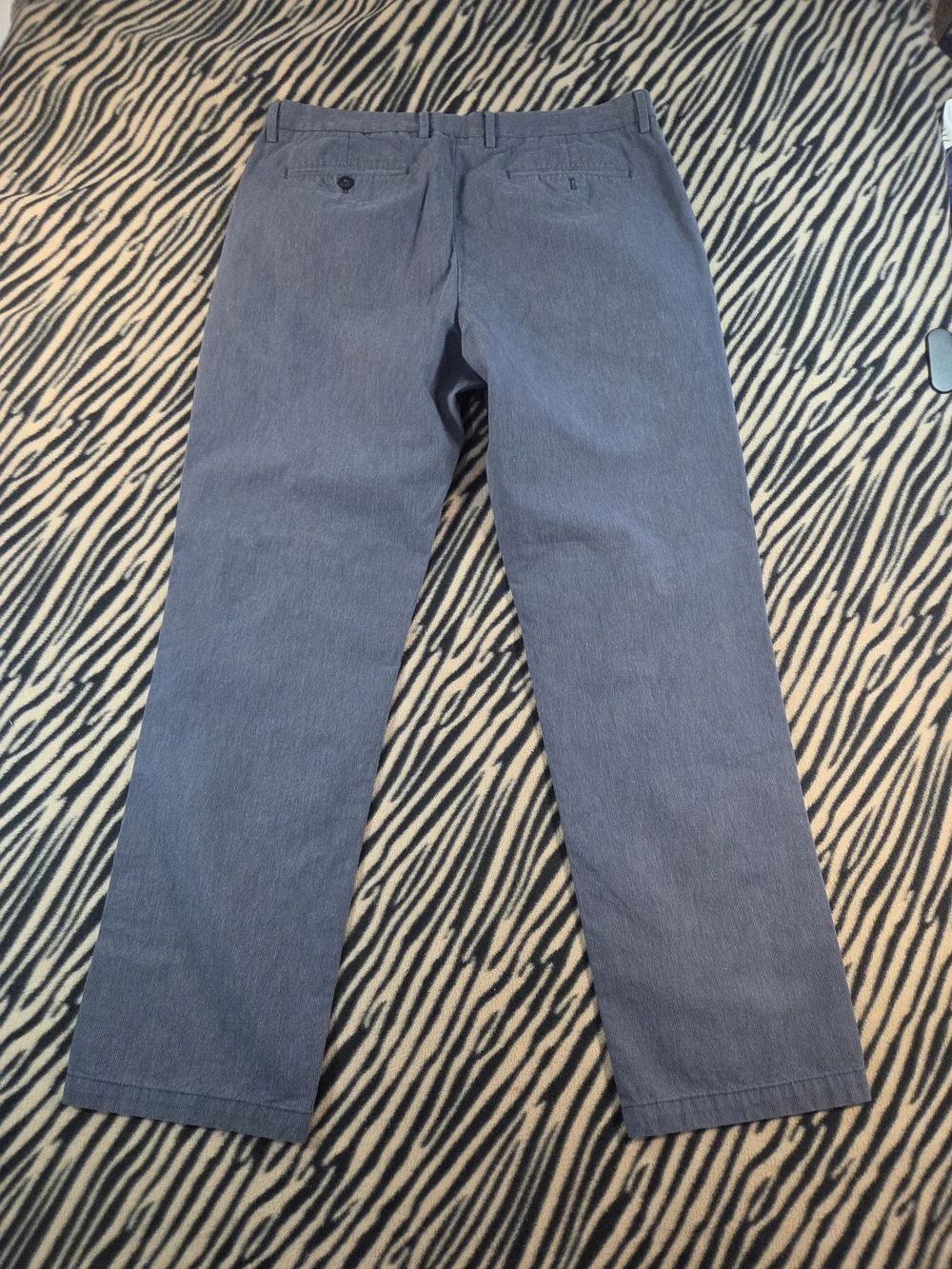 Banana Republic Kentfield Pants 35x32 Blue Striped 100% Cotton